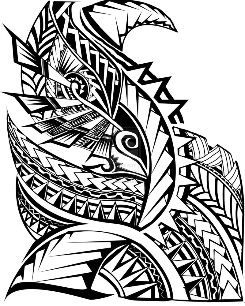 800x1000 Polynesian Tribal Clipart - Polynesian Drawings