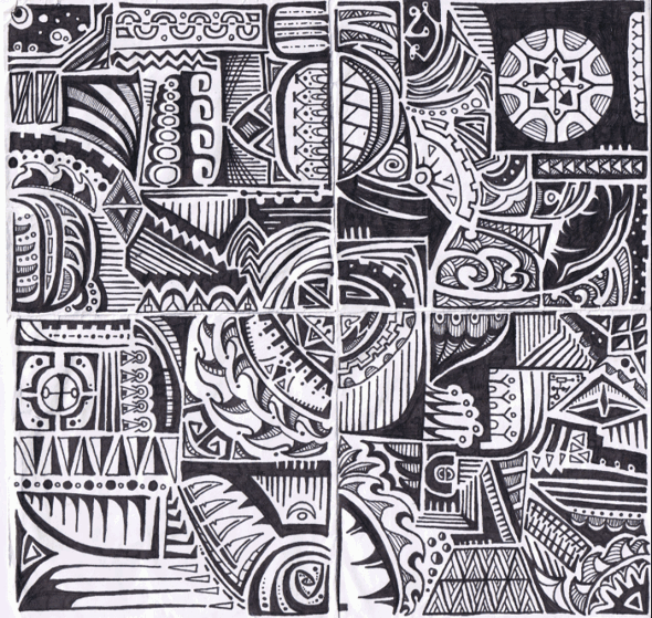 590x559 Coolest Polynesian Tattoo Designs - Polynesian Drawings