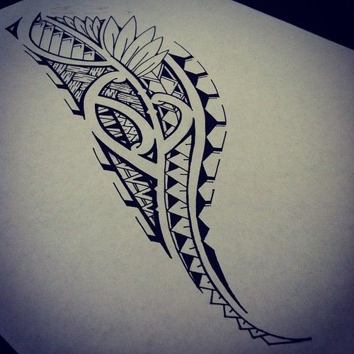 500x500 Awesome How To Draw Hawaiian Tribal Designs Images Tattoo - Polynesian Drawings
