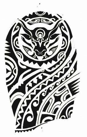305x480 top taurus tattoos designs and ideas for men and women - Polynesian Tattoo Drawing