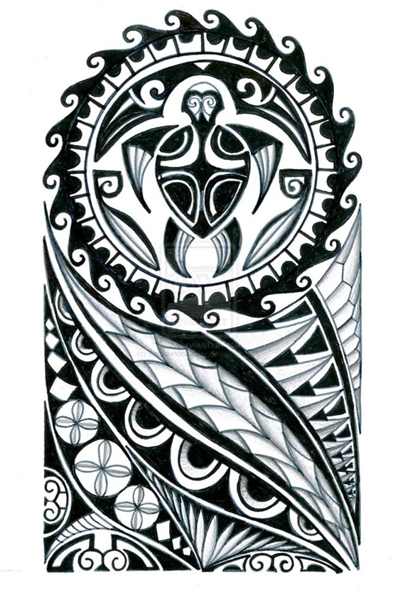 560x833 Coolest Polynesian Tattoo Designs - Polynesian Tattoo Drawing