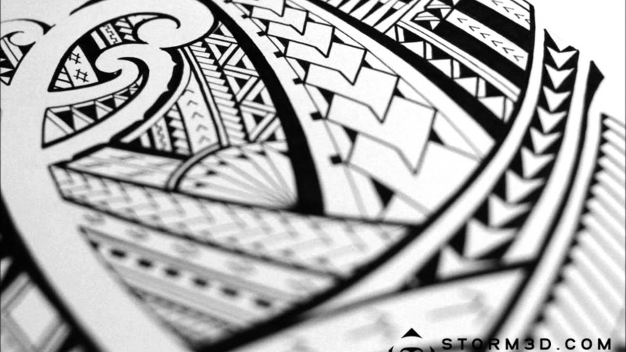 1280x720 Drawing A Samoan Tribal Tattoo Design - Polynesian Tattoo Drawing