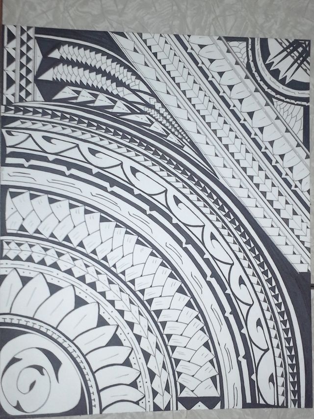 640x853 Hawaiian Tribal Drawings Tumblr - Polynesian Tribal Drawings