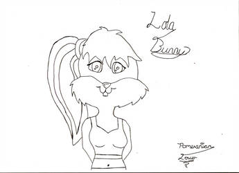 345x250 Lola Bunny Outline - Pomeranian Outline Drawing