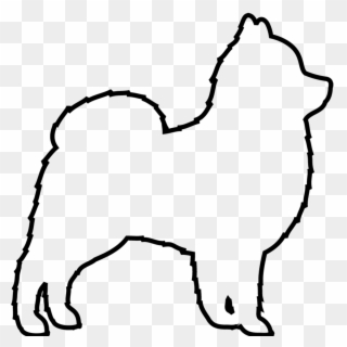 320x320 Pomeranian Clipart Transparent - Pomeranian Outline Drawing