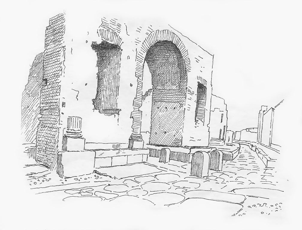 1008x768 roman arch - Pompeii Drawings