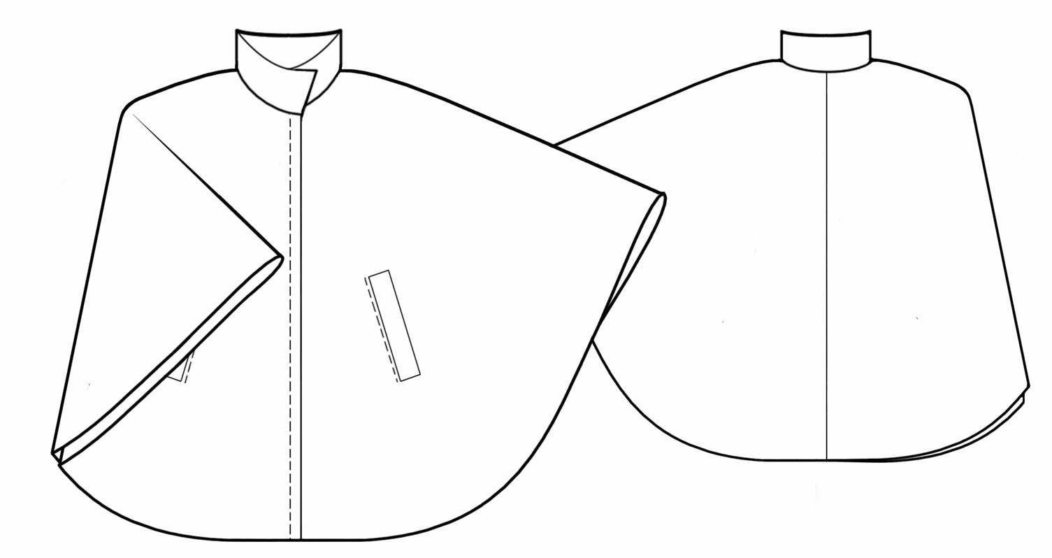 1505x798 poncho - Poncho Drawing