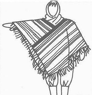 306x316 poncho - Poncho Drawing