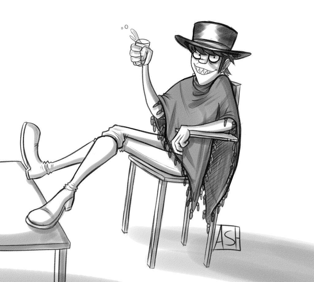 1024x920 poncho muds!! gorillaz amino - Poncho Drawing