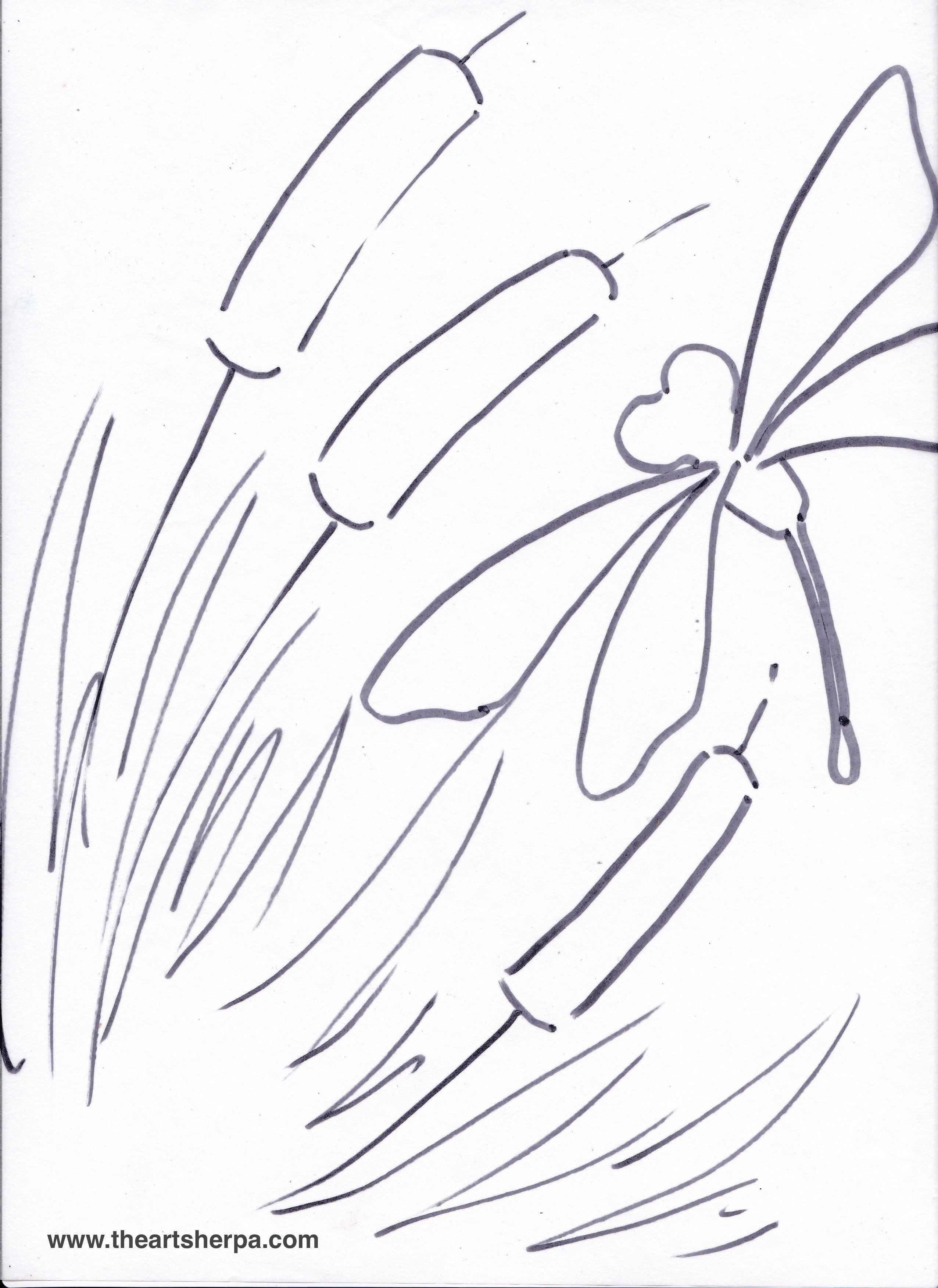 2552x3504 easy to draw pond - Pond Drawing