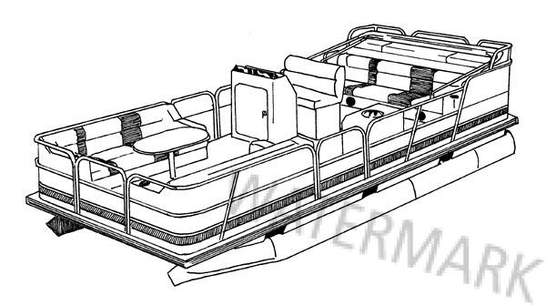 Pontoon Boat Drawing at PaintingValley.com | Explore collection of