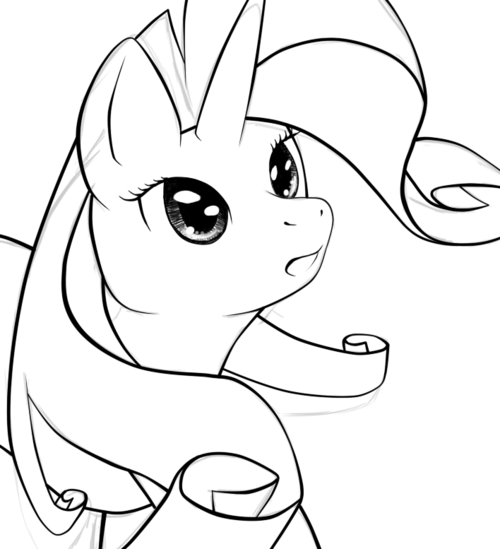 500x549 Drawing - Pony Drawing