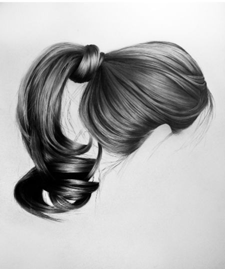 Ponytail Drawing at PaintingValley.com | Explore collection of Ponytail