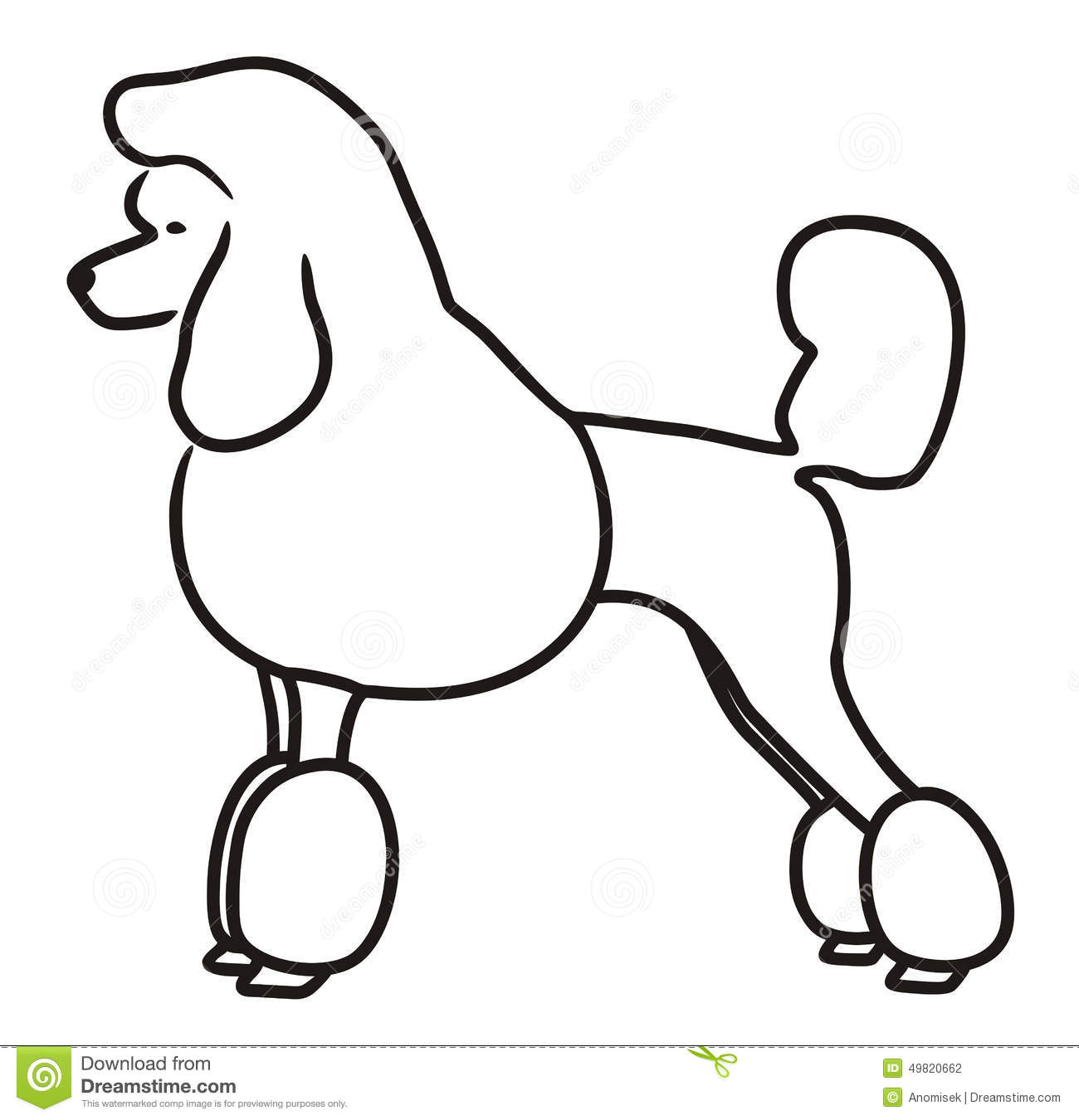 1300x1350 Drawing Poodles Animated For Free Download - Poodle Cartoon Drawing