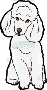 158x300 cartoon poodle clipart free images - Poodle Cartoon Drawing