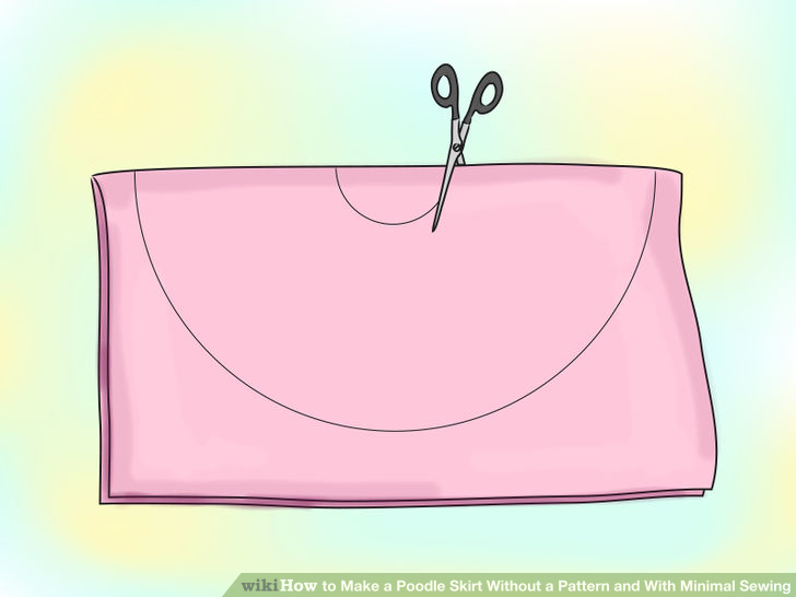 728x546 how to make a poodle skirt without a pattern and with minimal - Poodle Skirt Drawing