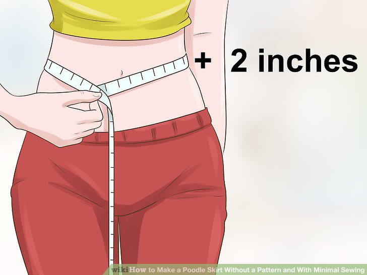 728x546 how to make a poodle skirt without a pattern and with minimal sewing - Poodle Skirt Drawing