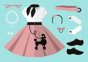 286x200 poodle skirt free vector art - Poodle Skirt Drawing