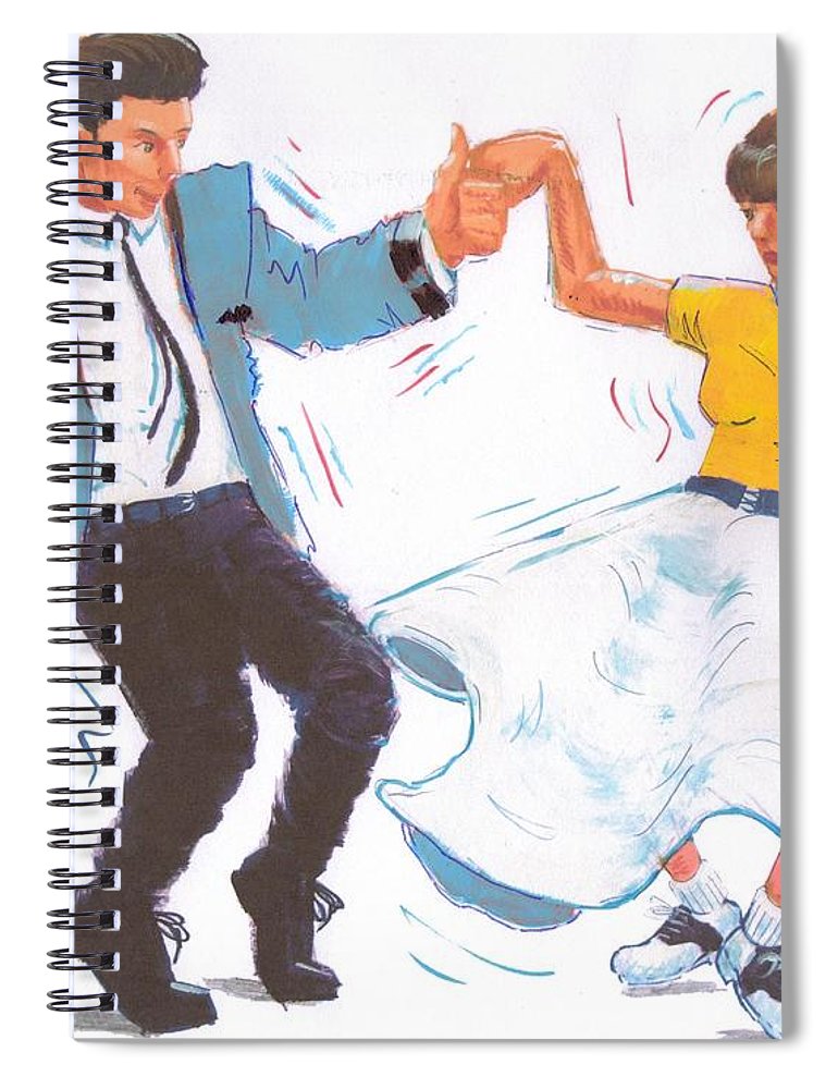 770x1000 poodle skirt saddle shoes spiral notebook for sale - Poodle Skirt Drawing