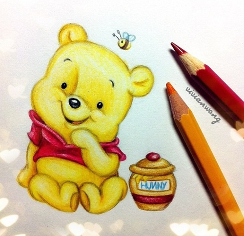 Pooh Bear Drawing at PaintingValley.com | Explore collection of Pooh ...