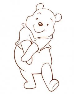 239x302 Disney - Pooh Bear Drawing