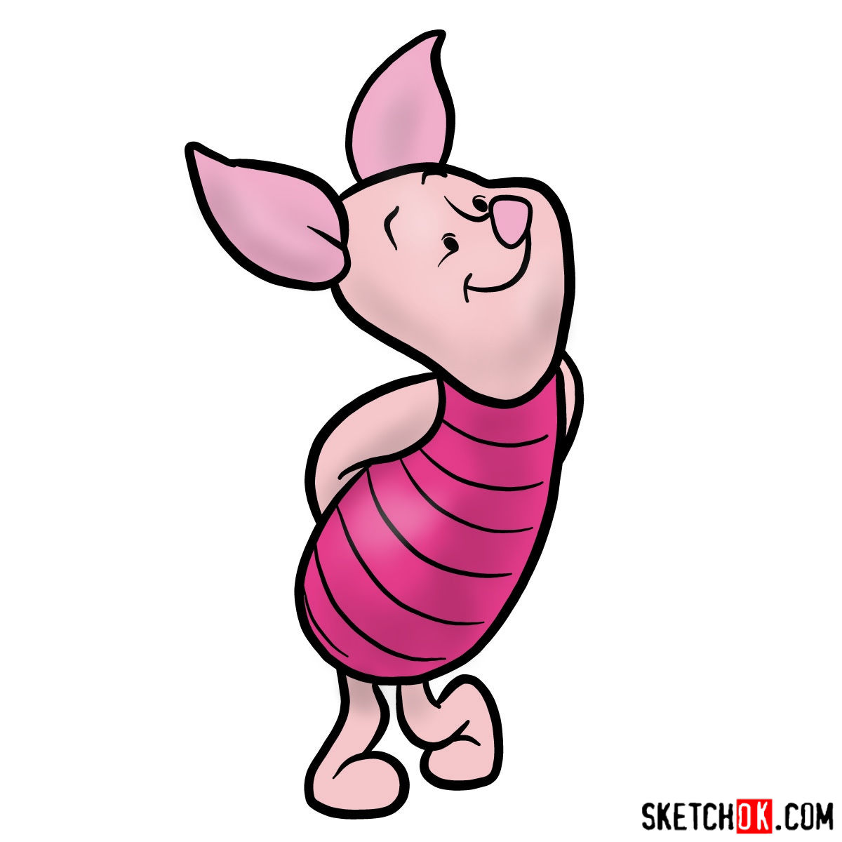 1200x1200 how to draw piglet winnie the pooh - Pooh Drawing