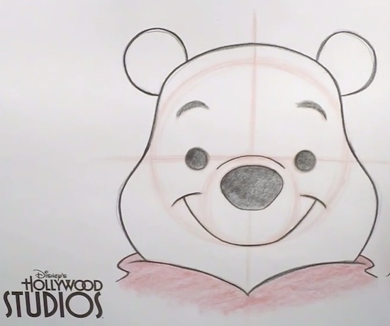 550x459 learn to draw winnie the pooh - Pooh Drawing