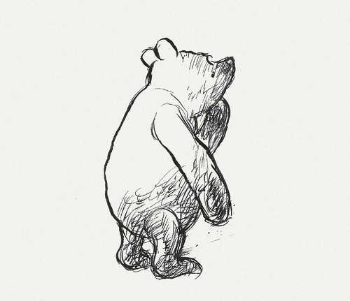 500x431 bibliodyssey original winnie the pooh drawings - Pooh Drawing