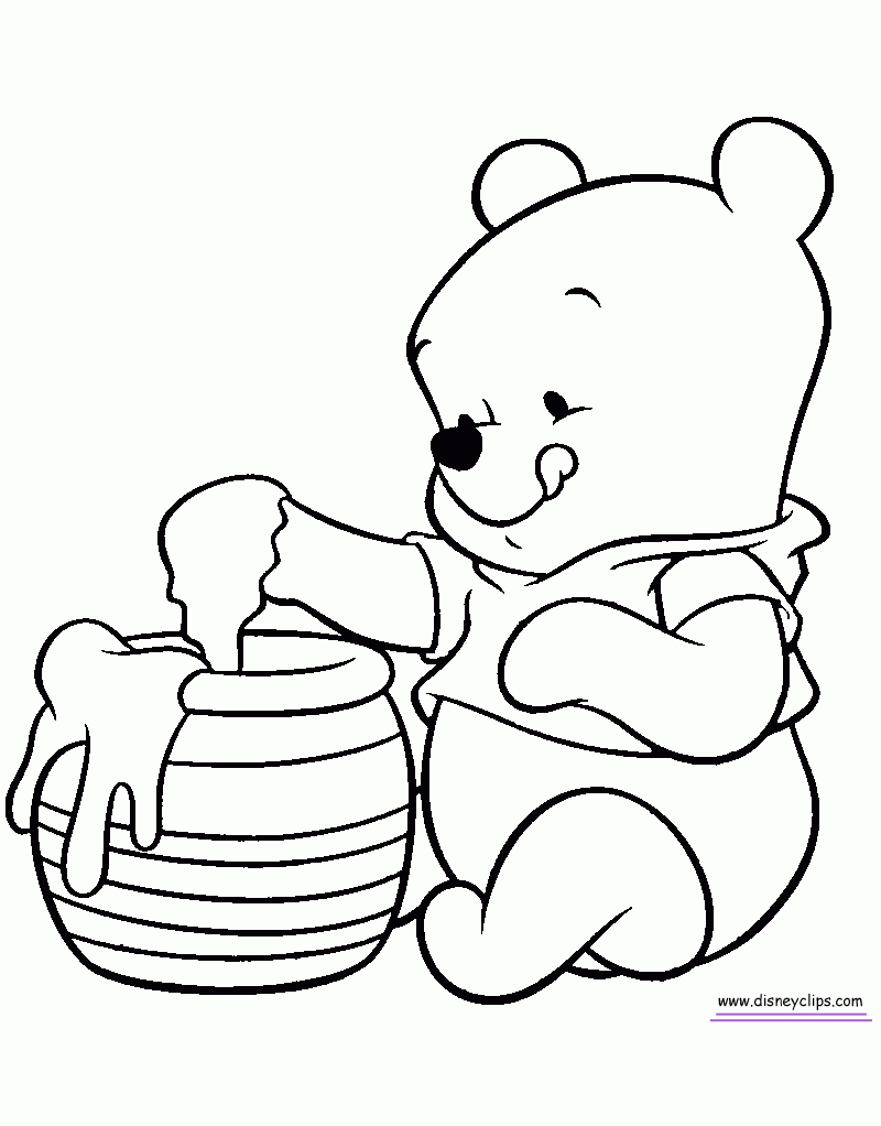 Unique Winnie The Pooh Sketch Drawing with simple drawing