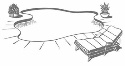400x213 Welcome Art Swimming Pool Line Drawing - Pool Drawinging