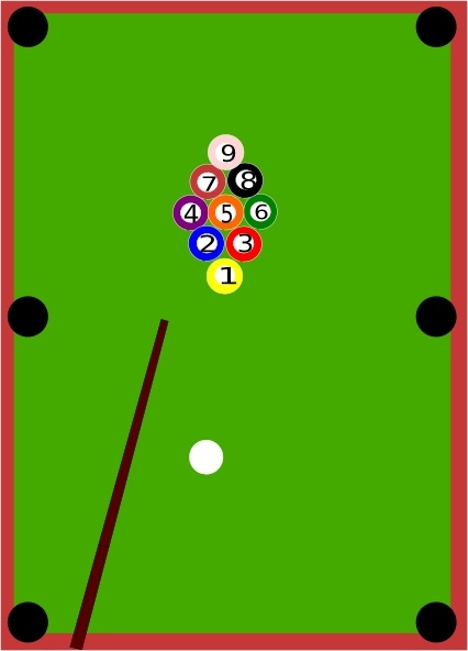 426x592 pool table clip art free vector in open office drawing - Pool Table Drawing