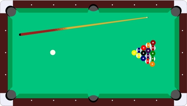600x341 scheibej pool table cue balls clip art free vector in open office - Pool Table Drawing