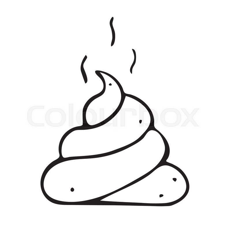800x800 vector poop cartoon element, doodle stock vector colourbox - Poop Drawing