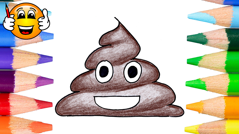 Poop Emoji Drawing at PaintingValley.com | Explore collection of Poop ...
