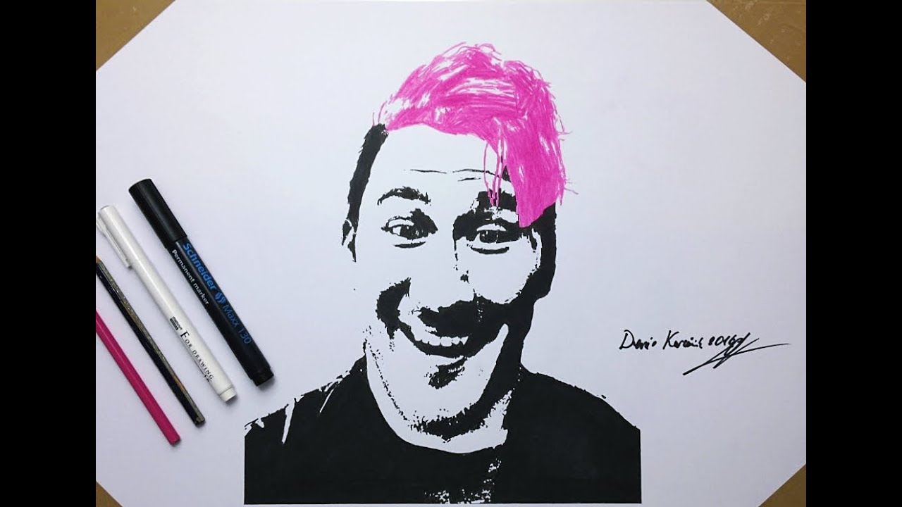 1280x720 How To Draw Markiplier - Pop Art Drawings