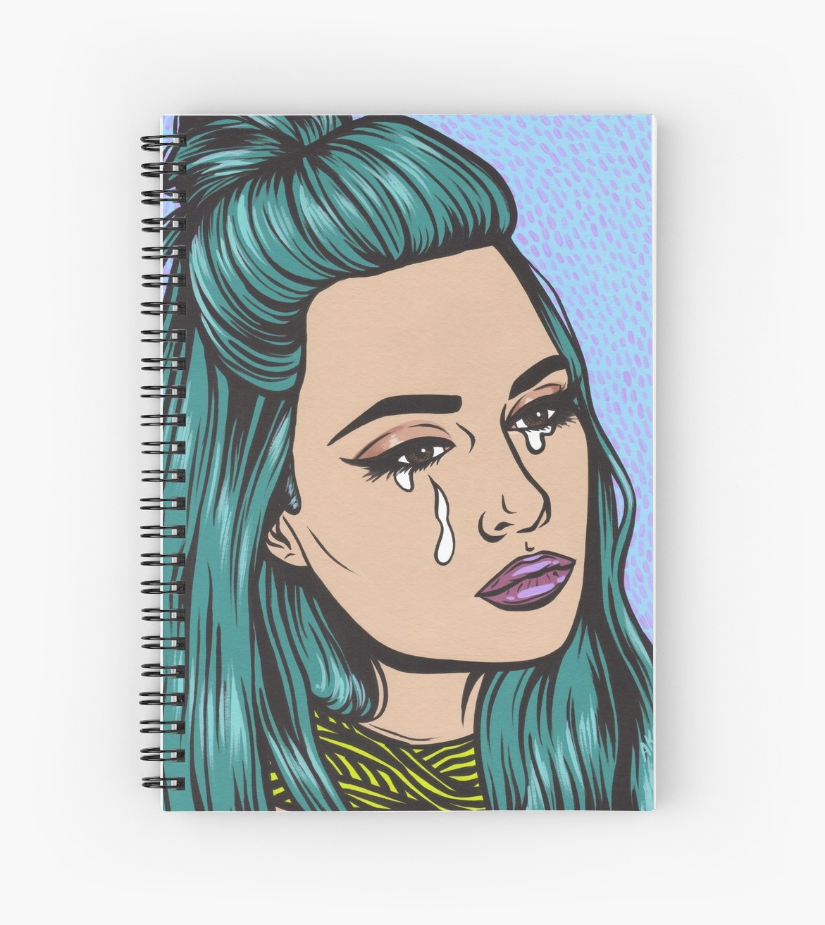 1171x1313 Teal Tears - Pop Art Drawings