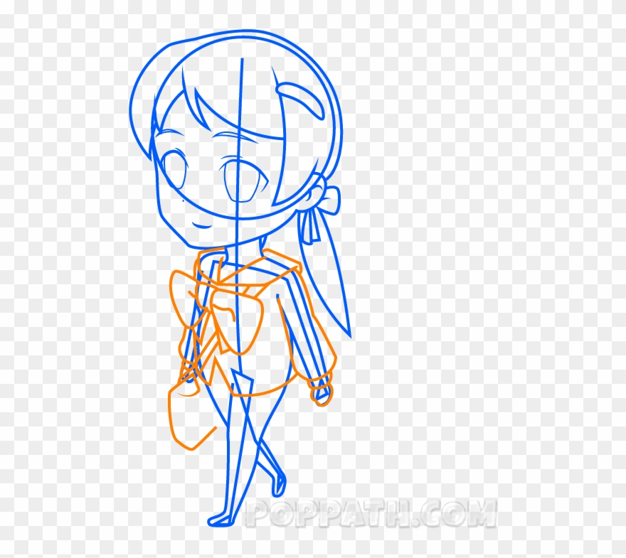 880x785 how to draw a chibi school girl pop path - Pop Drawing