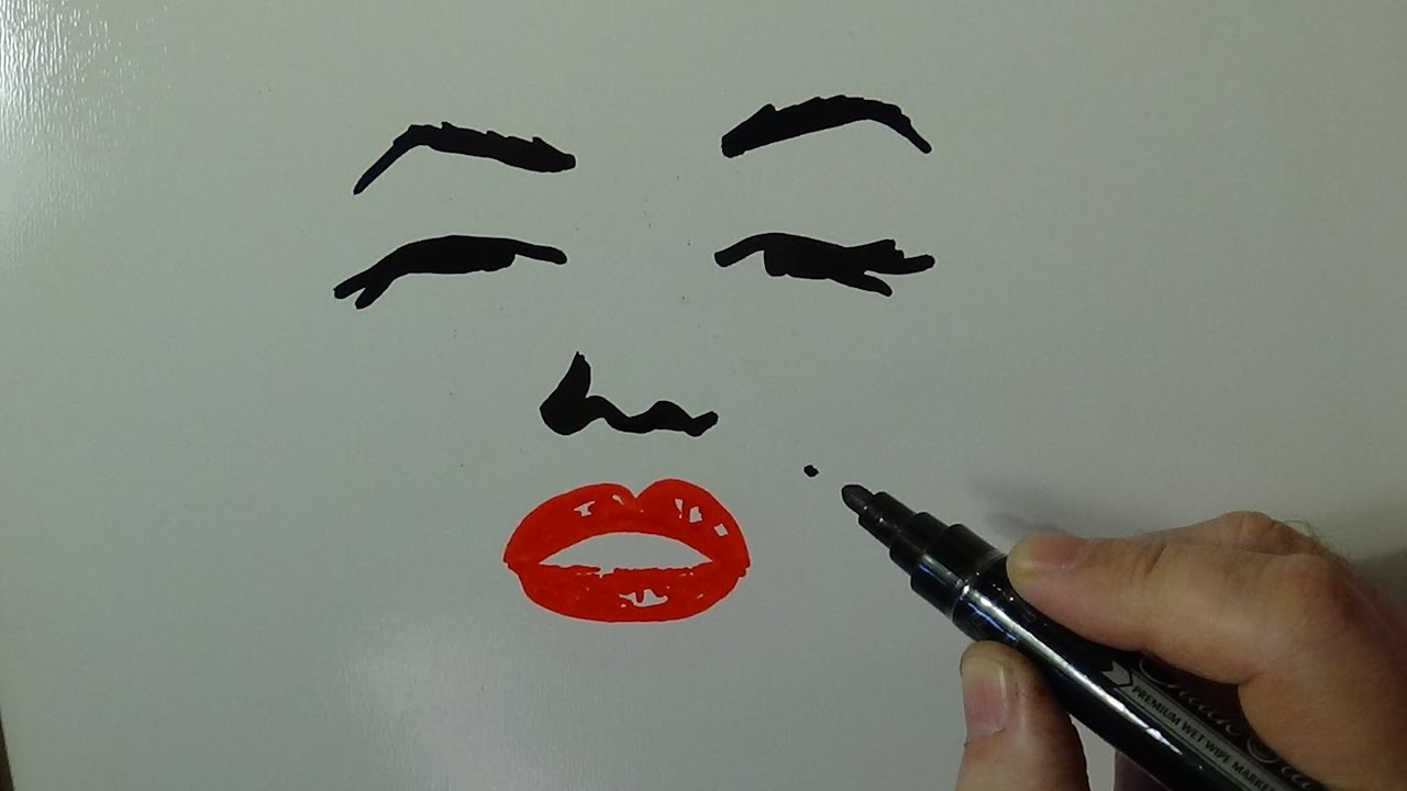 1280x720 Marilyn And Elvis - Pop Drawing