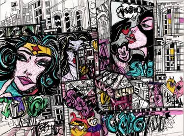 375x277 Pop Art Graffiti New York Drawing - Pop Drawing