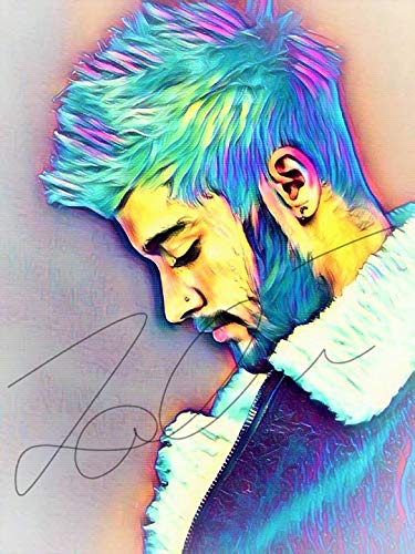 375x500 Zayn Malik Abstract Drawing Print Poster Hand Drawn - Pop Drawing