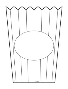 232x300 Popcorn Box Coloring - Popcorn Box Drawing