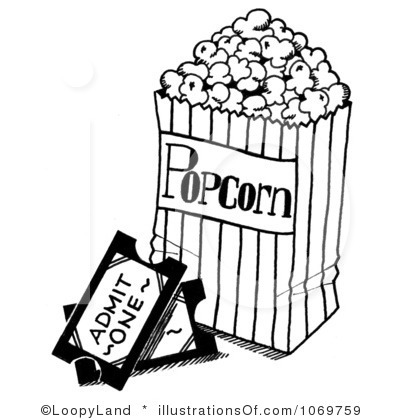 400x420 Popcorn Clipart Popcorn Box - Popcorn Box Drawing