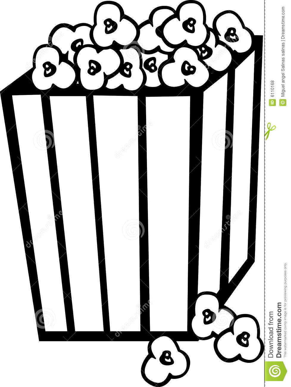 978x1300 Black And White Popcorn Box Clip Art Clipart Collection - Popcorn Box Drawing