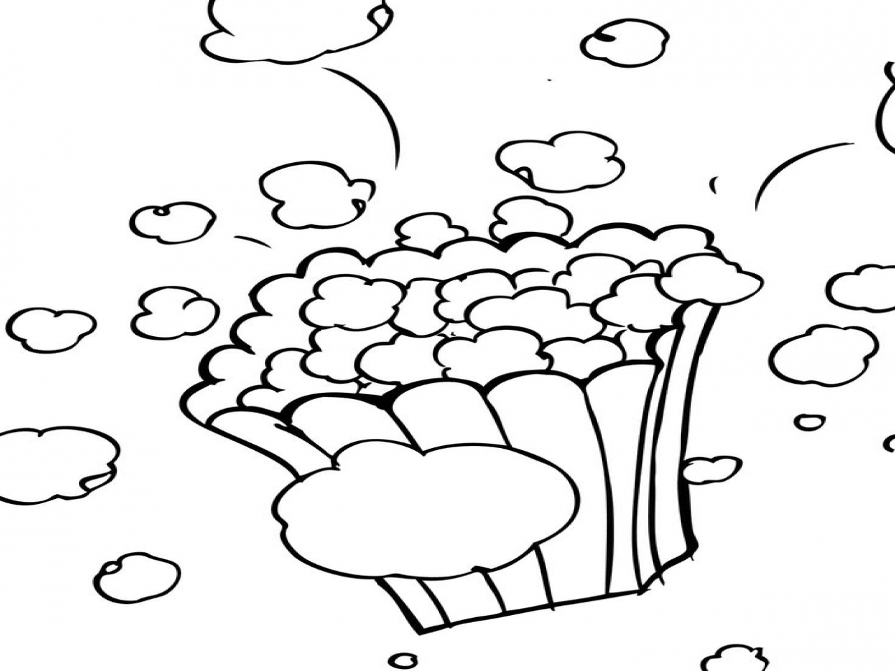 1280x960 Popcorn Kernel Coloring Sheet Popcorn Kernel Coloring Pages - Popcorn Kernel Drawing