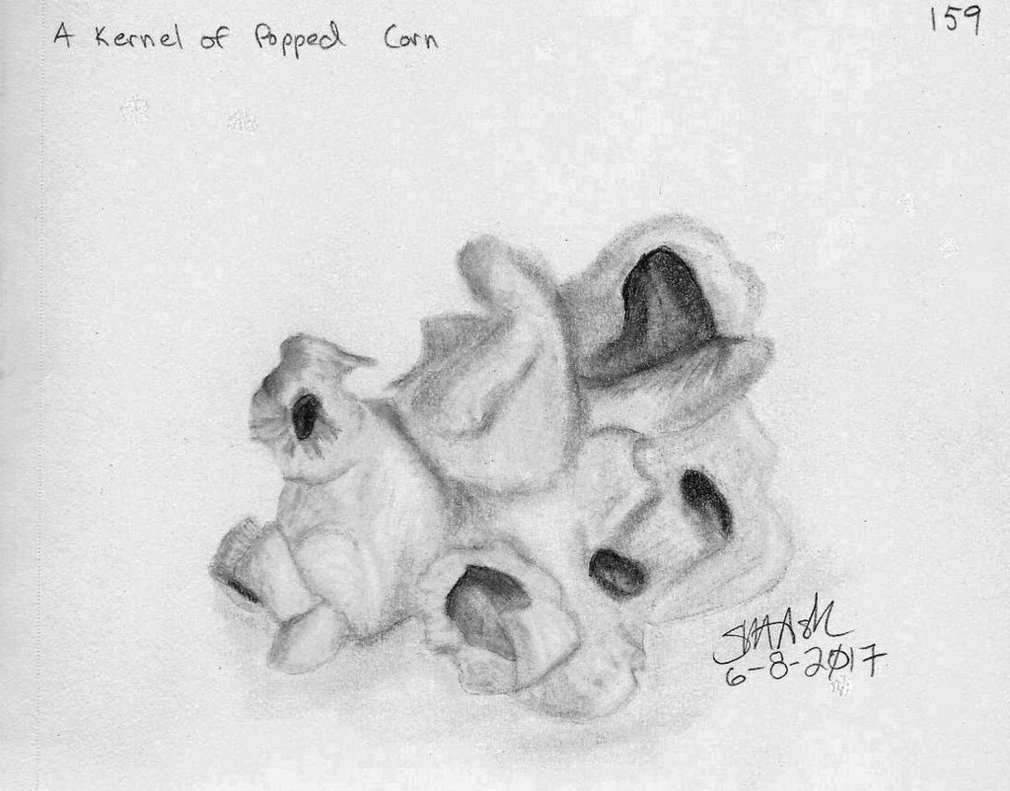 1010x791 Popcorn Drawing Popped For Free Download - Popcorn Kernel Drawing