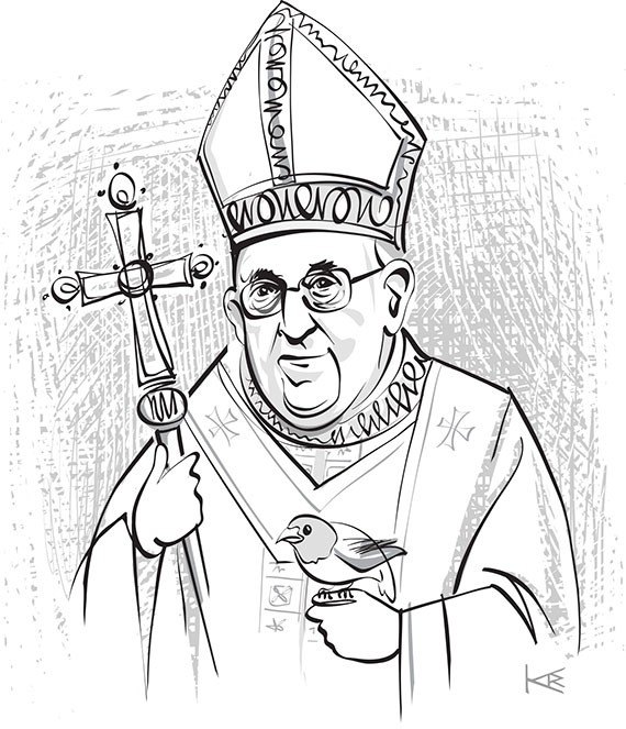 Pope Drawing at Explore collection of Pope Drawing