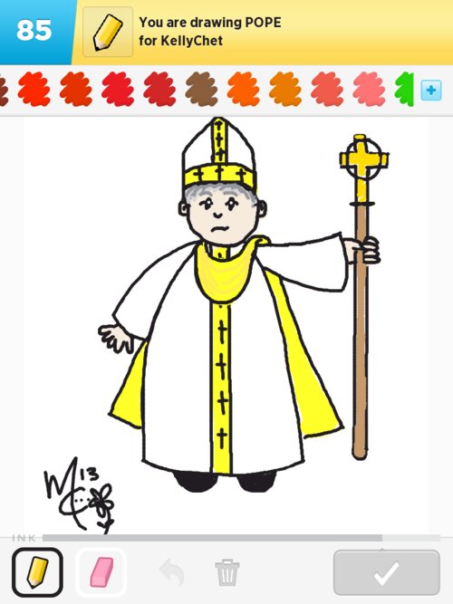 500x667 pope drawings - Pope Drawing