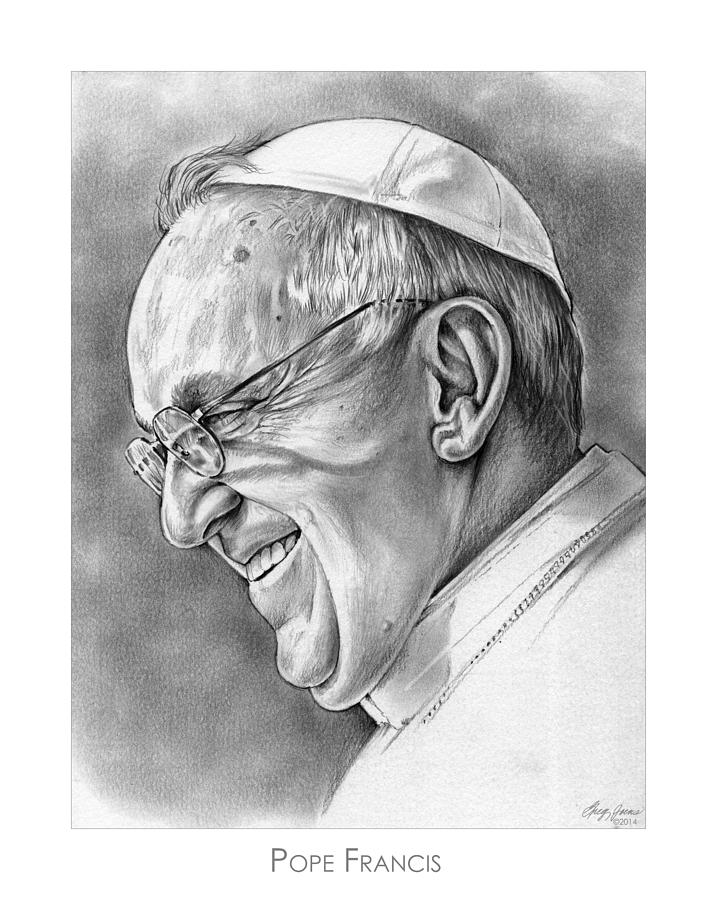 717x900 pope francis drawing - Pope Drawing