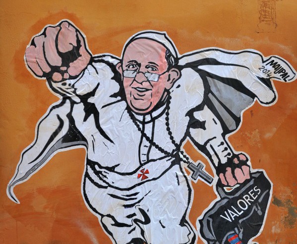 599x493 so you think you can draw pope francis - Pope Drawing