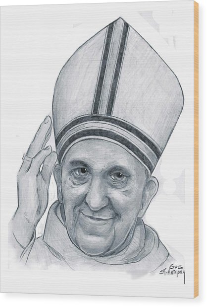 418x618 pope francis drawing - Pope Francis Drawing